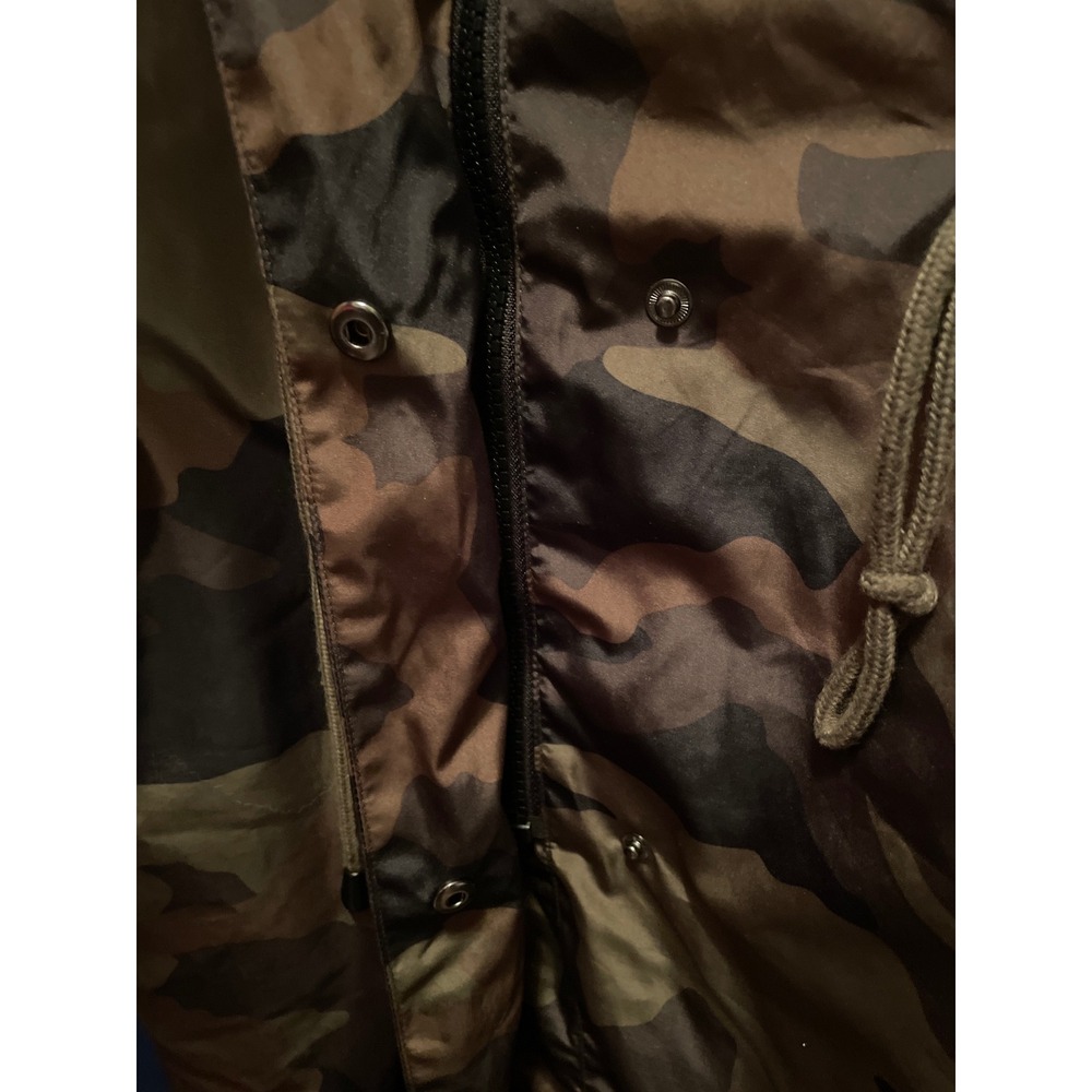 ZARA Camo Parka Jacket Small Lightweight Hooded Utility Military - Picture 5 of 10